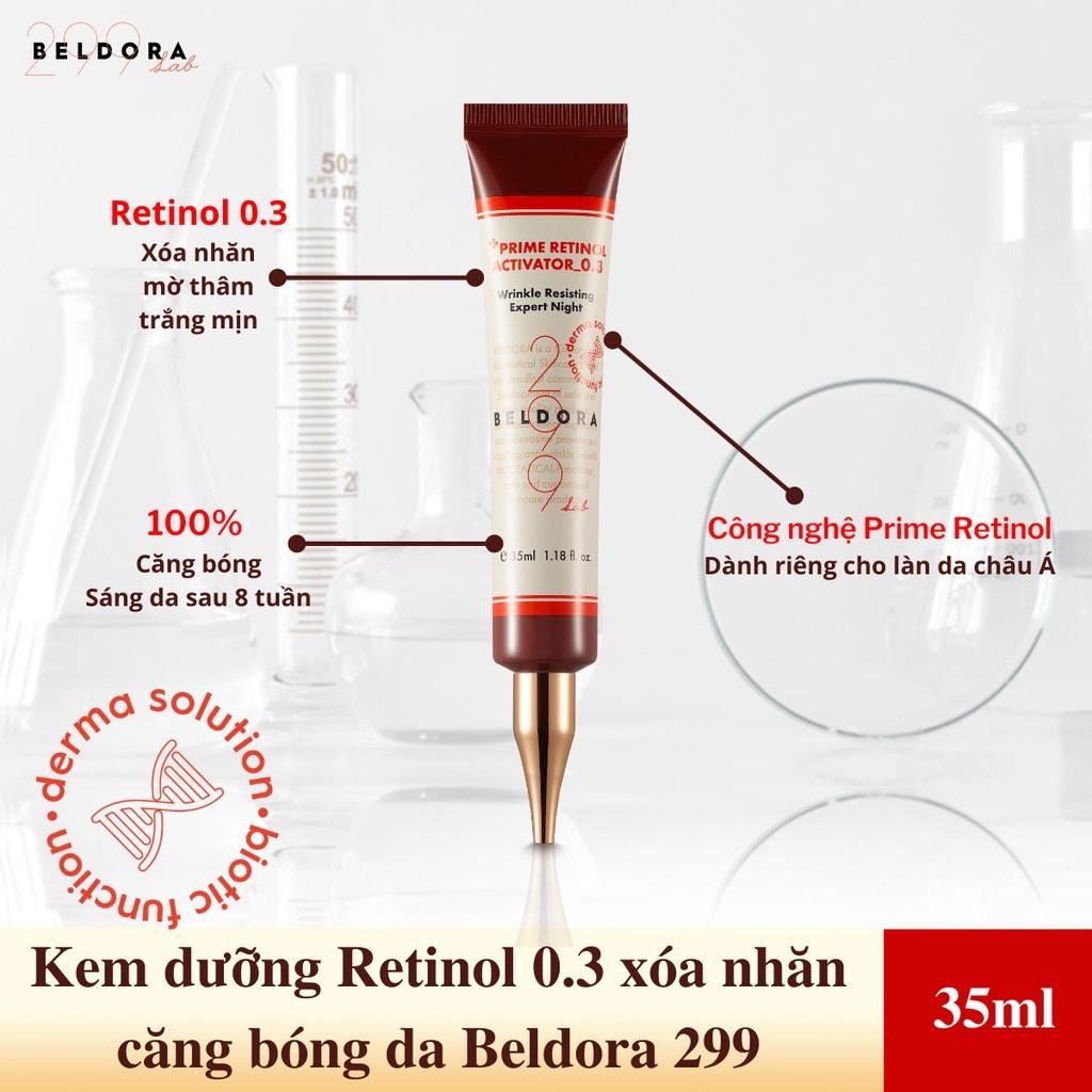 Kem Dưỡng Retinol Xóa Nếp Nhăn, Căng Bóng Da Beldora 299 Prime Retinol Activator 0.3 35ml