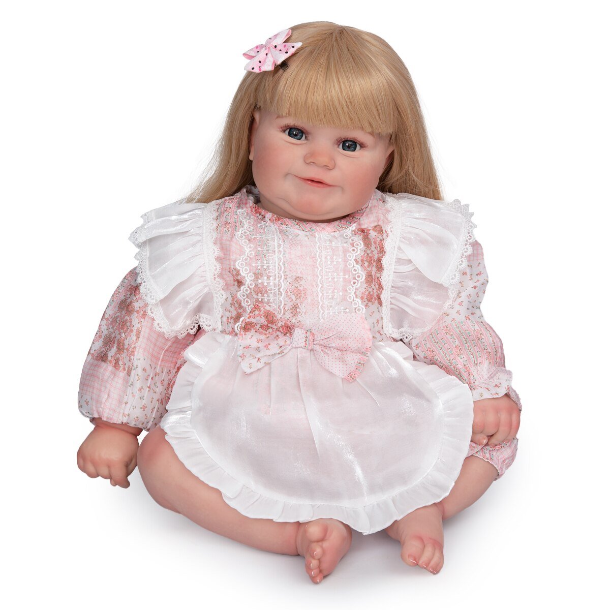 Búp Bê Thân Gòn 60 cm 24 inch Silicon Reborn Vinyl Doll PVN3375