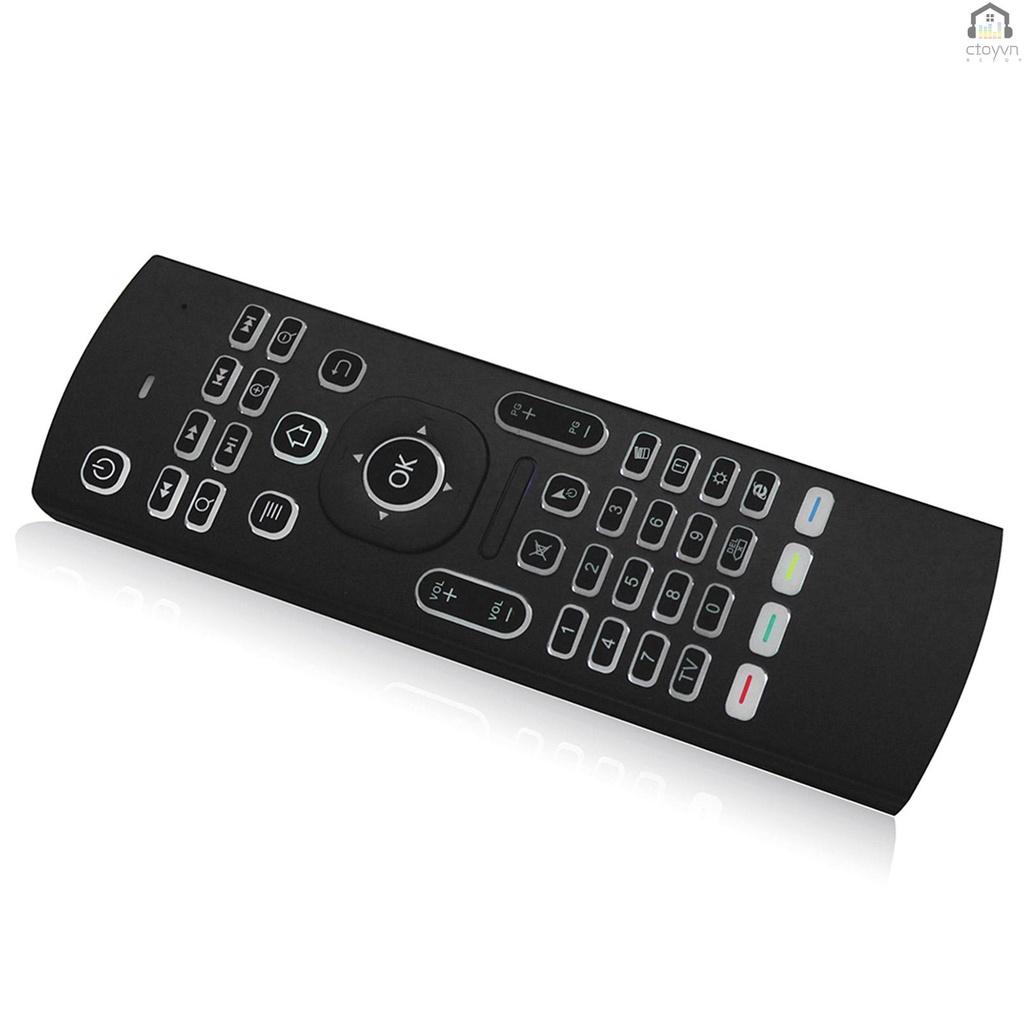 Bộ bàn phím và chuột không dây 2.4G 6 trục điều khiển cảm ứng chuyển động IR cho Mini PC Smart TV Android