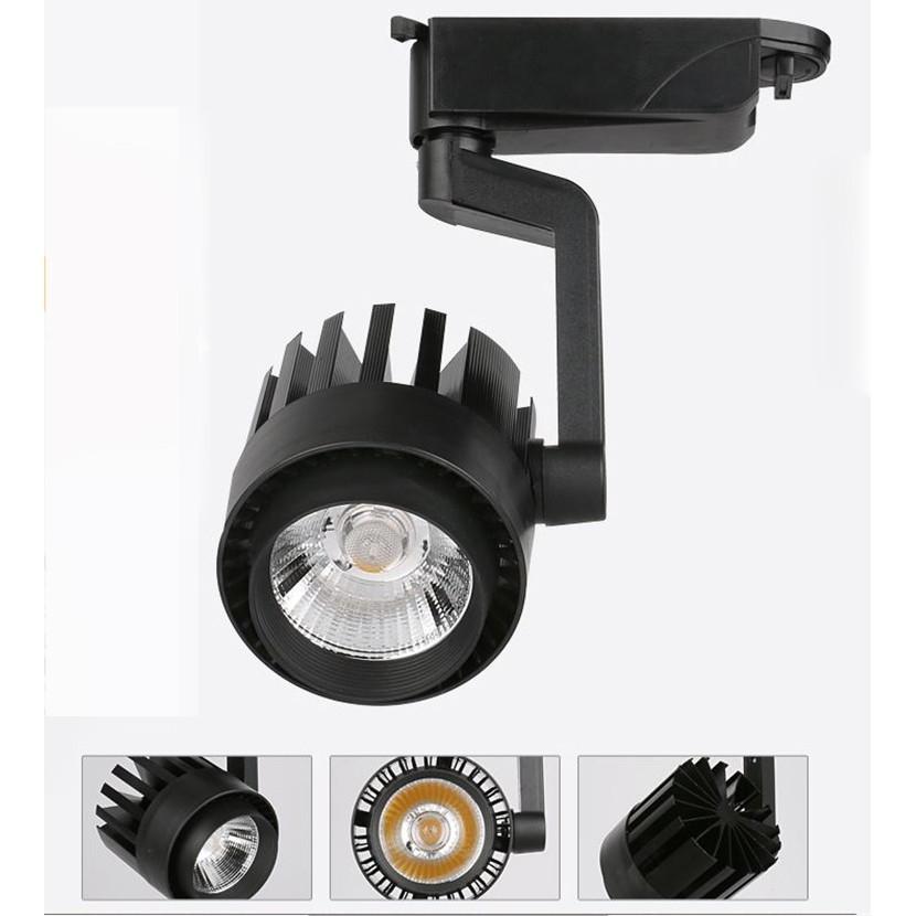 Combo 3 đèn rọi ray 20W + 1 ray 1 mét vỏ đen TX200 cao cấp