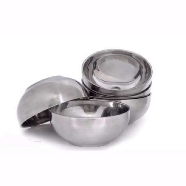 Tô Inox 2 Lớp  Chống Nóng Nhiều Kích Cỡ Cách Nhiệt Cao Cấp