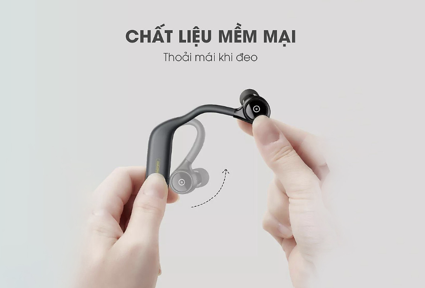 Tai Nghe Bluetooth Thể Thao REMAX TWS-13 Nghe Nhạc Tới 14 Giờ Liên Tục Sạc 1.5 Giờ - Hàng Chính Hãng