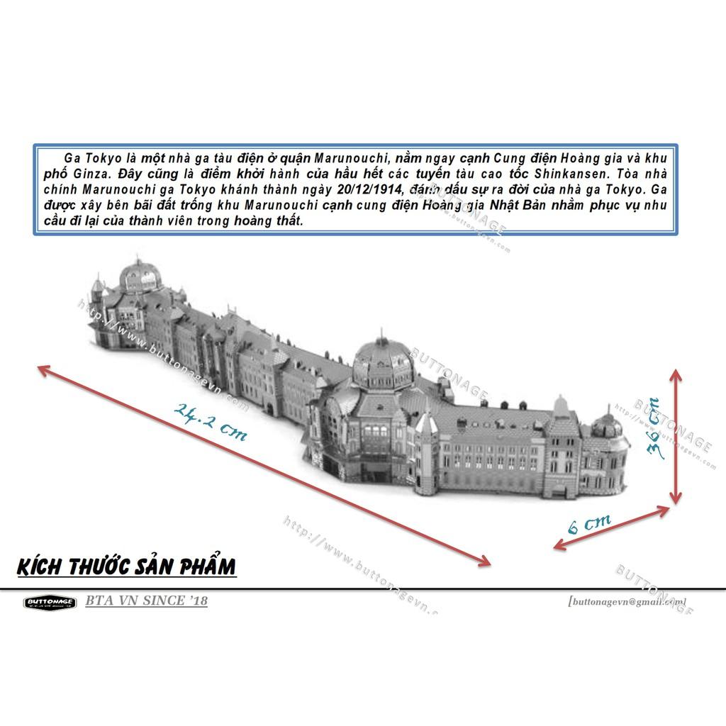 Mô Hình Lắp Ráp 3d Nhà Ga Xe Lửa Tokyo