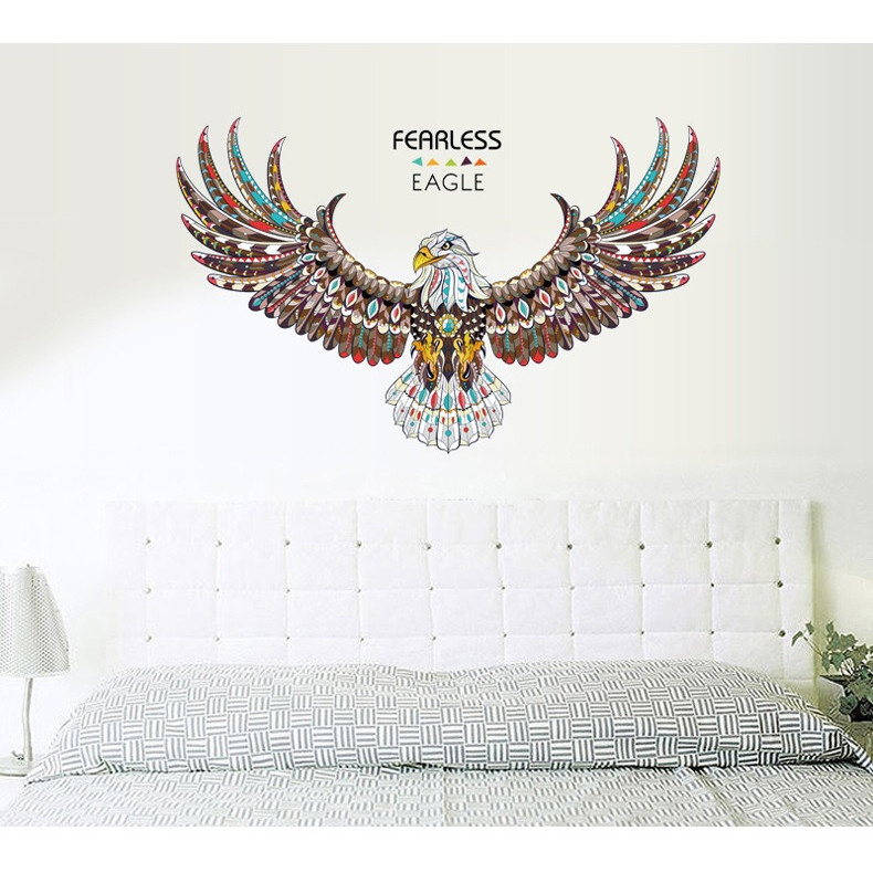 Decal dán tường 3D EAGLE AmyShop DKN095 (74 X 120 cm)