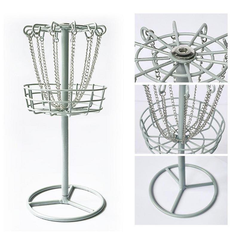 Kim loại golf mini đứng bay đĩa golf mục tiêu golf rổ golf kiểu đĩa golf hố golf thực hành golf set cho golf color: màu xanh lá cây