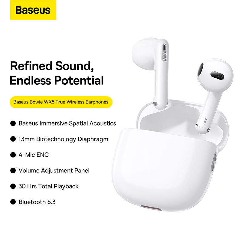 Tai Nghe Bluetooth OS-Baseus Bowie WX5 True Wireless Earphones