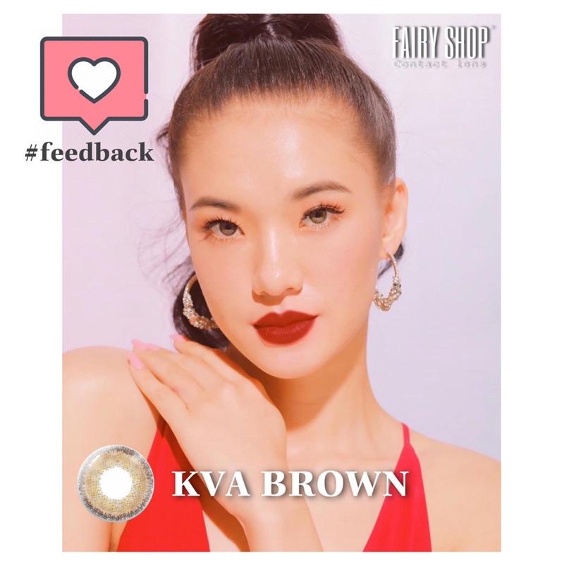 Kính Áp tròng Nobluk brown Kva brown 14.0mm - FAIRY SHOP CONTACT LENS độ 0 đến 8