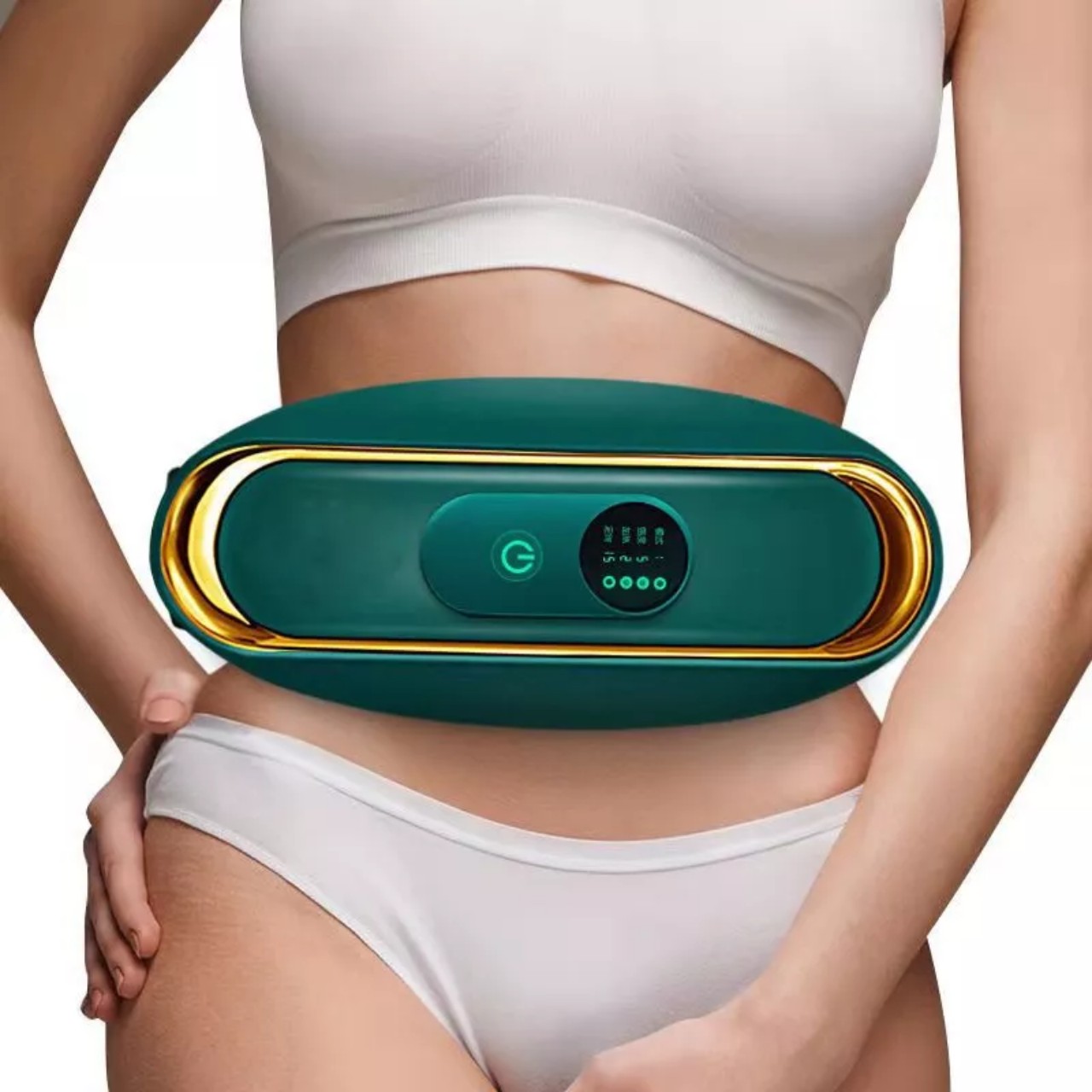 Đai rung massage bụng MX8, Máy massage rung nóng giảm kg mỡ bụng toàn thân hàng cao câp