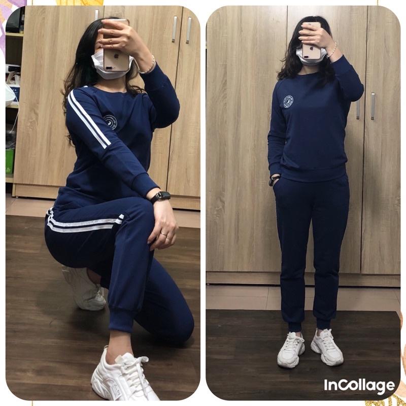 Bộ nỉ nữ thể thao hàng THIẾT KẾ cao cấp chất nỉ cotton da cá loại 1