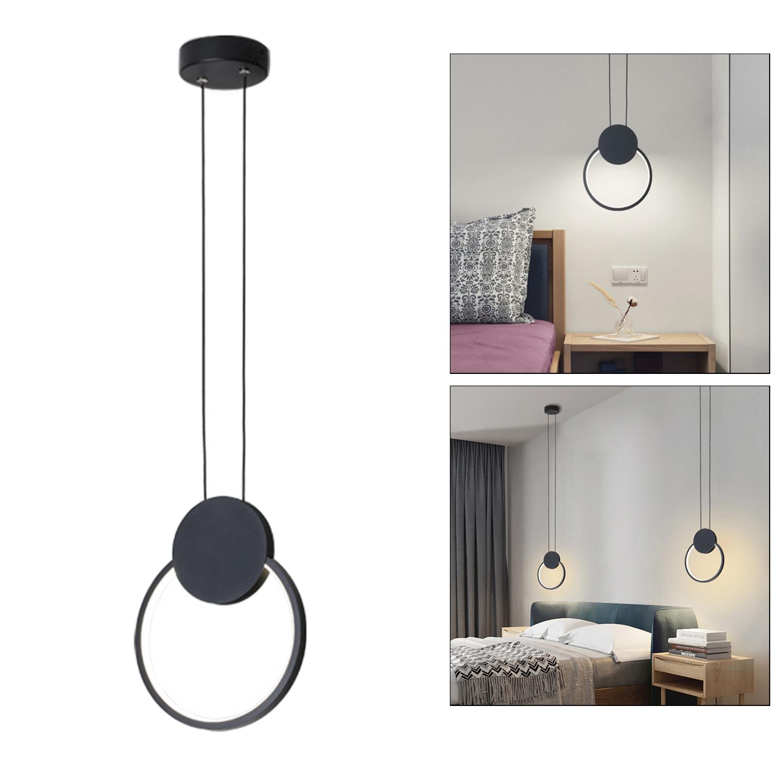 Pendant Lighting, Pendant Light,Black Finish Pendant lamp,Ceiling Hanging Light for Bedroom Bedside, Kitchen Island, Dining Room, Cafe, Bar