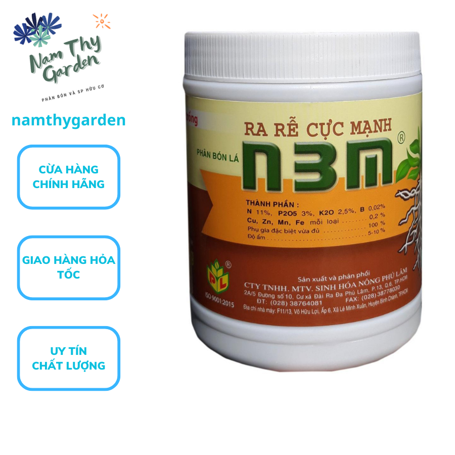 Phân bón lá N3M, hộp 500gr, phân bón lá ra rễ cực mạnh, phan bon la n3m