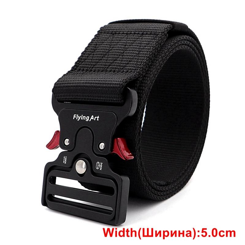 Rộng 5.0CM Quân Đai Chiến Thuật Quân Sự Nylon Thon Eo Nhanh Chóng Phát Hành Ngoài Trời Săn Bắn Huấn Luyện Kim Loại Mạnh Mẽ Khóa Cảnh Sát Nam