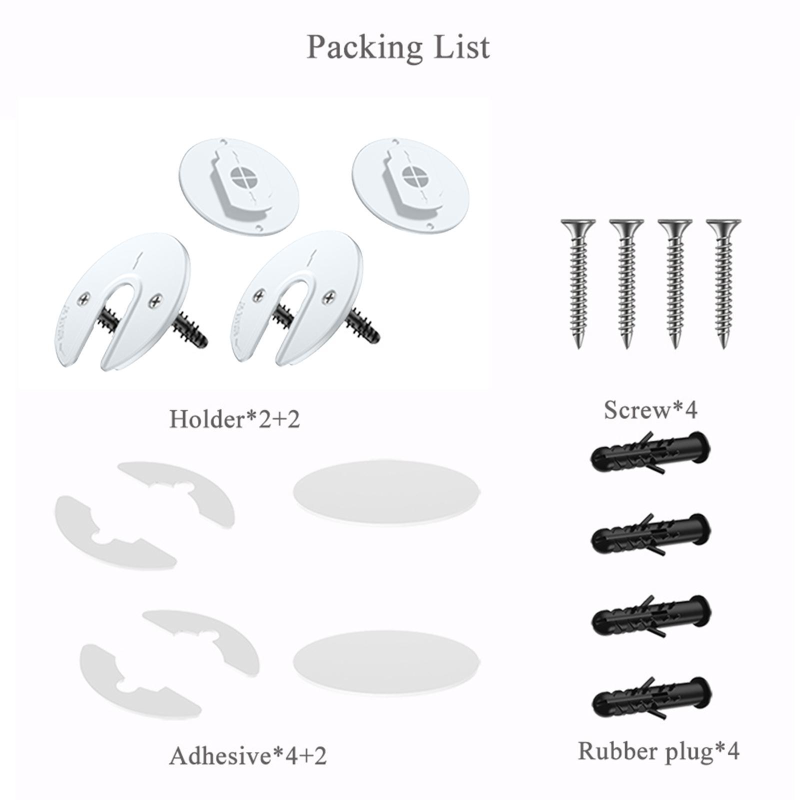 Wall Mount Tablet Bracket 90 Degrees Rotatable Tablet Holder for Laptop Router Living Room