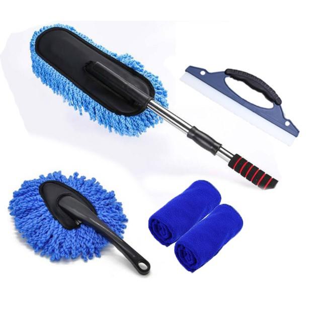 Combo Bộ 5 Chi Tiết Dụng Cụ Chăm Sóc Làm Đẹp Vệ Sinh Ô Tô