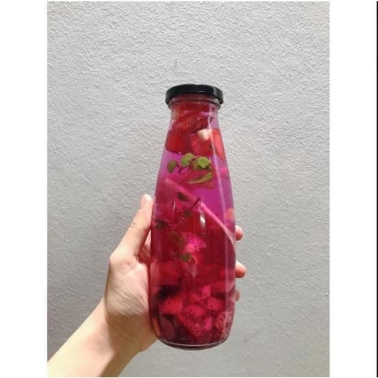 Chai Thủy Tinh Nắp Thiếc 500ML Chai thủy tinh 500ml Nắp thiếc đựng sữa hạt