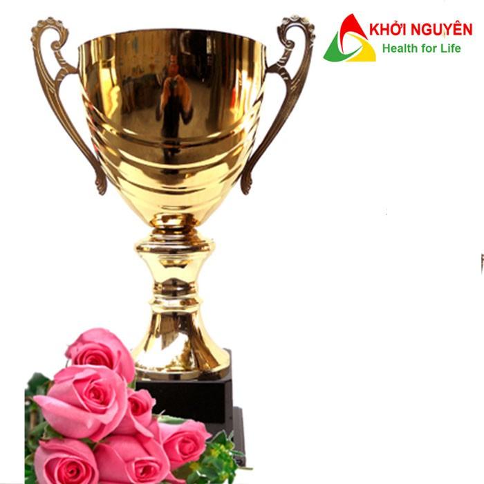 Cúp thể thao cao cấp M-113 chất liệu Kim Loại + Free in tem Logo giải đấu