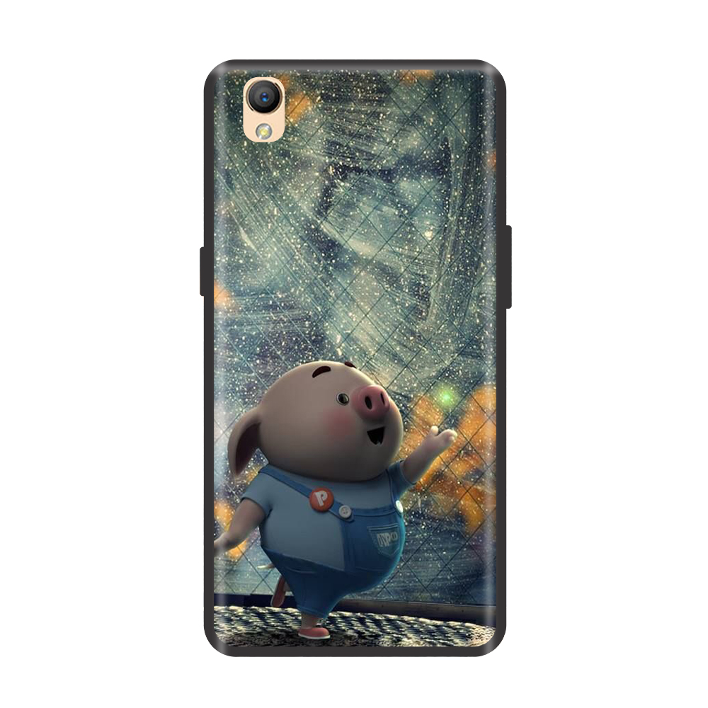 Ốp lưng TPU viền dẻo cho điện thoại OPPO NEO 9 Hình Heo Con Chạy Bộ