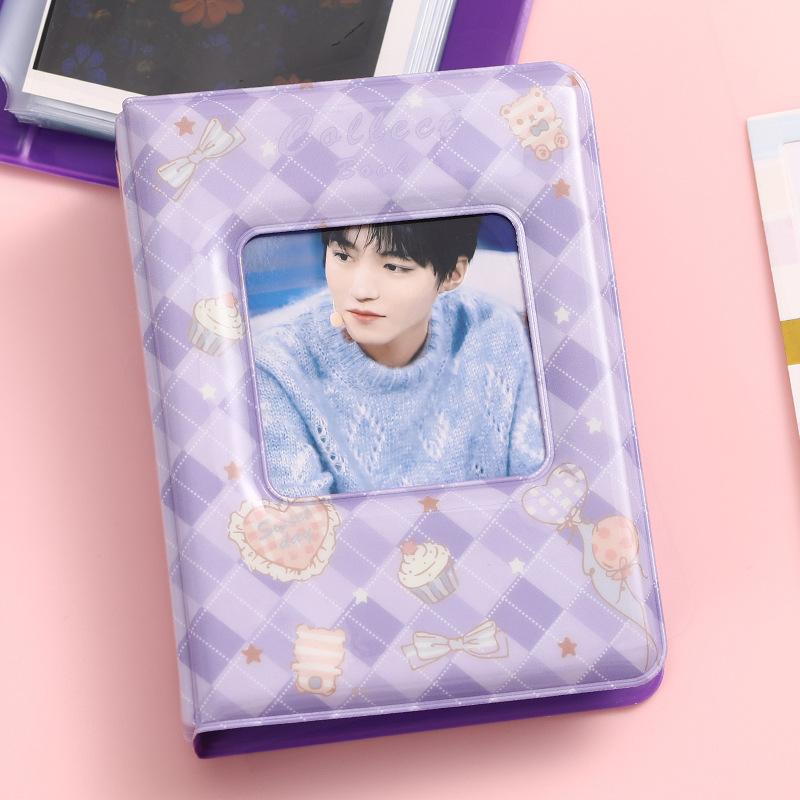 Đặc biệt Hàn Quốc ins3 inch bưu thiếp Polaroid album ảnh ngôi sao thần tượng album thẻ nhỏ lưu trữ cuốn sách theo đuổi ngôi sao cô gái