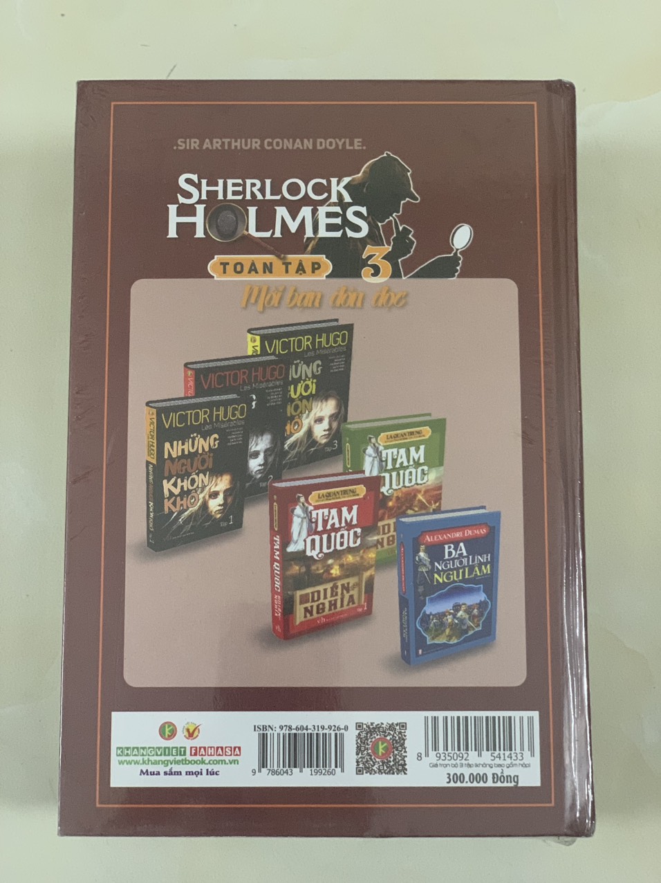 Sách - Sherlock Holmes Trọn Bộ 3 Tập Mới Nhất (Bìa Cứng KV)