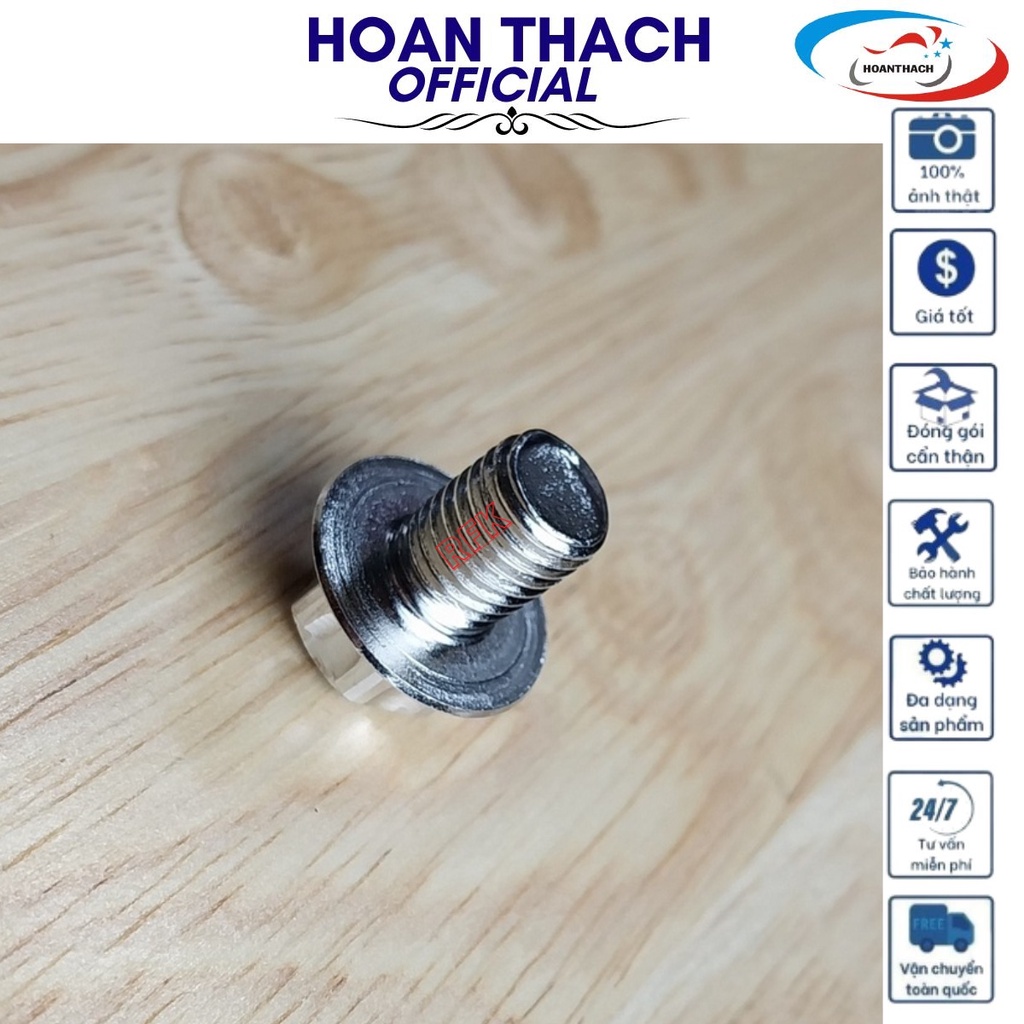 Ốc Chân Kính Salaya Ren Thuận 10L Trắng dùng cho xe máy SP010492