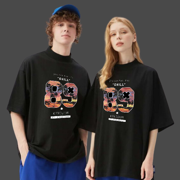 Áo Thun Nam Nữ Cổ Tròn Mẫu Số 89, Đủ Size Chất 100% Cotton Tici Form Slim Fits Trẻ Trung Và Thanh Lịch - DOPEL SHOP