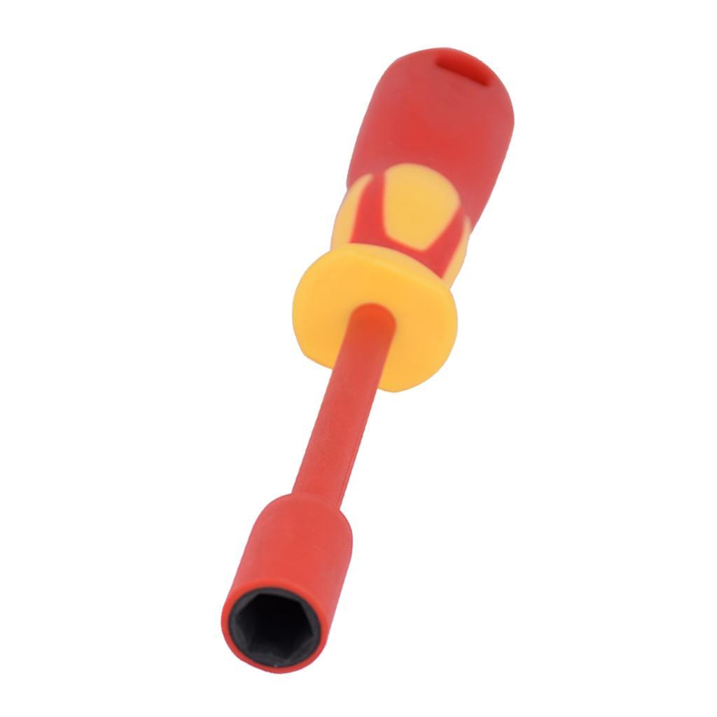 2pcs Steel Insulated Nut Driver Electric 1000V M8 M10 Hex Screwdriver for