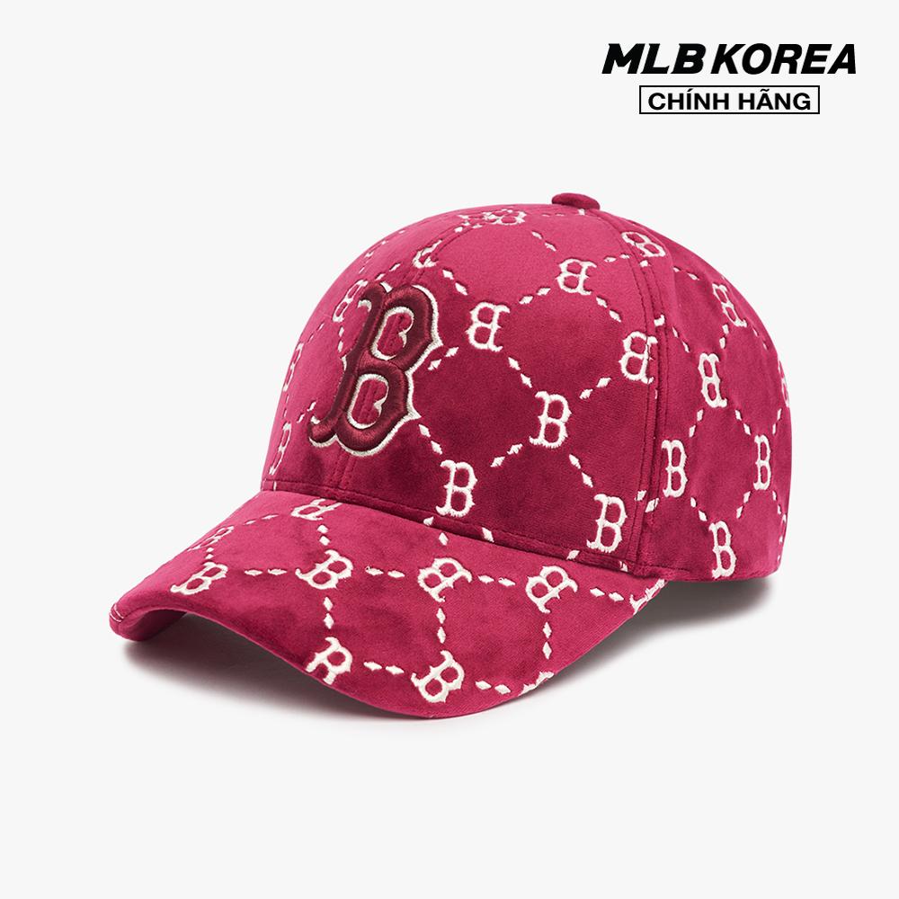 MLB - Nón bóng chày unisex Dia Monogram Velvet Structured 3ACPMV126-43WIS