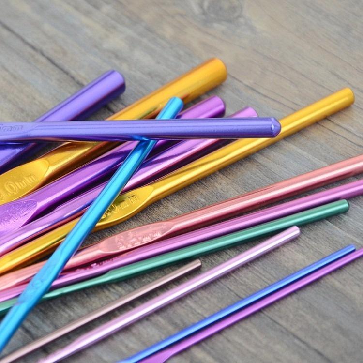 Kim móc len bằng kim loại để đan DIY handmade