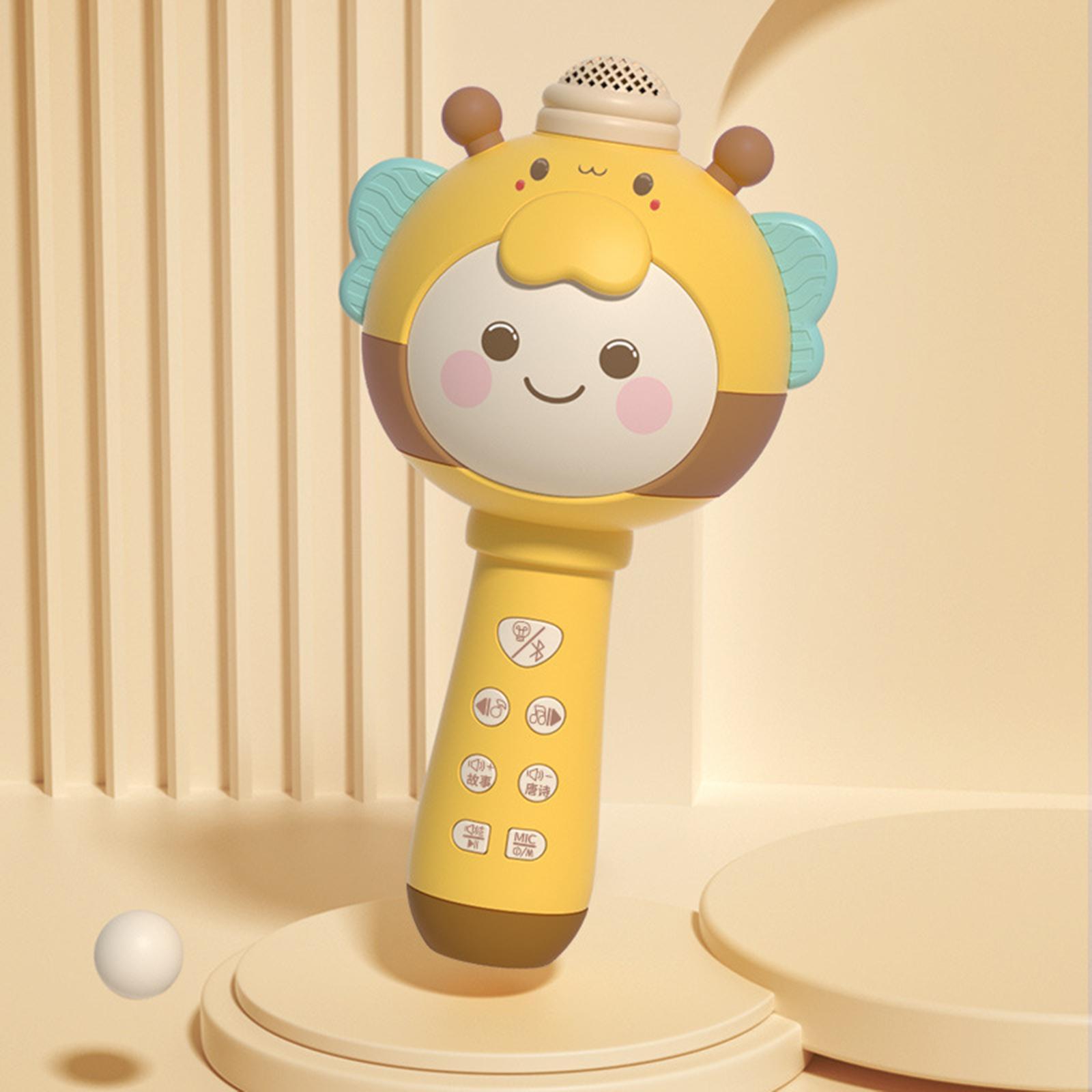 Cartoon Music Microphone with Light USB for Boys Birthday Gifts