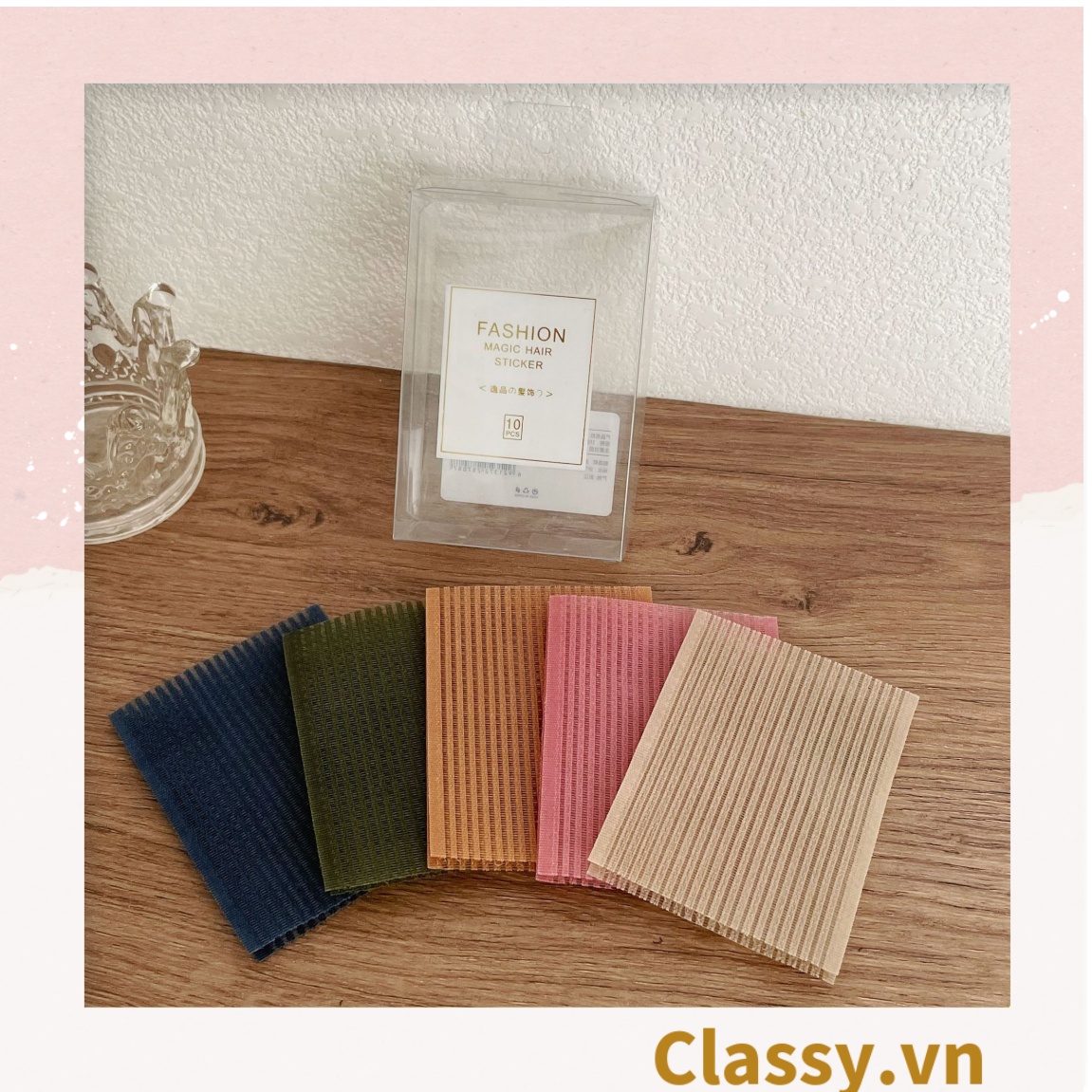Miếng dán giữ tóc nhiều màu, giúp giữ tóc con, tiện lợi khi rửa mặt, trang điểm dành cho nam và nữ PK1155