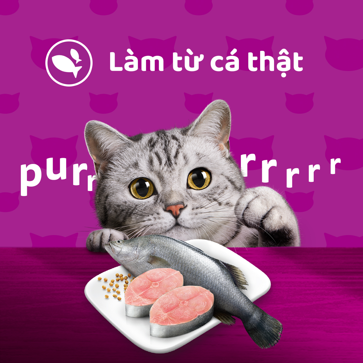 WHISKAS Thức ăn cho mèo lớn dạng sốt vị cá ngừ và cá thịt trắng 80g