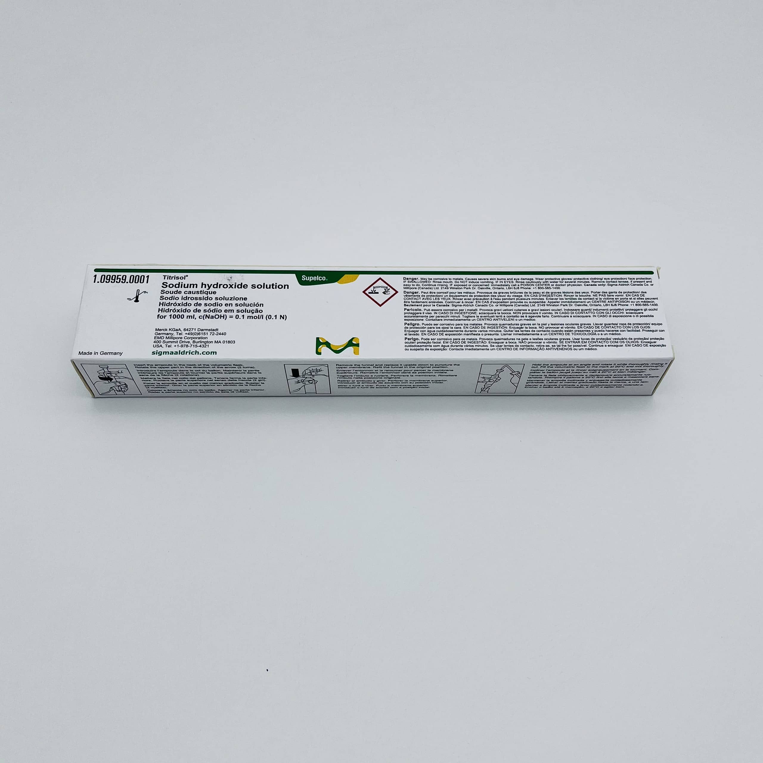 Ống chuẩn NaOH 0.1N