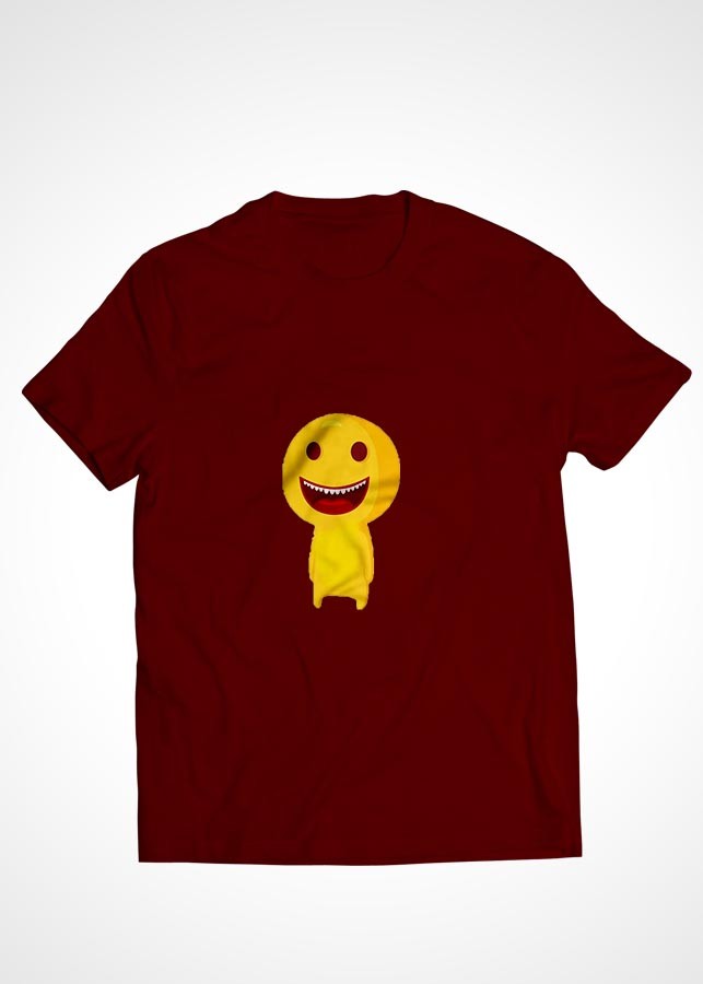 Áo thun cặp đôi Cotton màu đỏ in hình mẫu 28