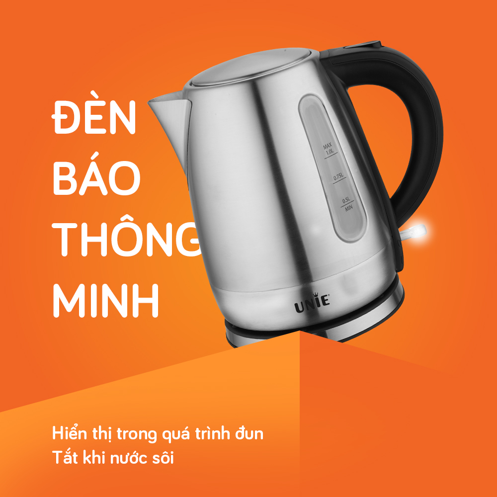 ẤM SIÊU TỐC UNIE UE-300 - Chất Liệu Cao Cấp - Bền Bỉ Với Thời Gian. Hàng chính hãng