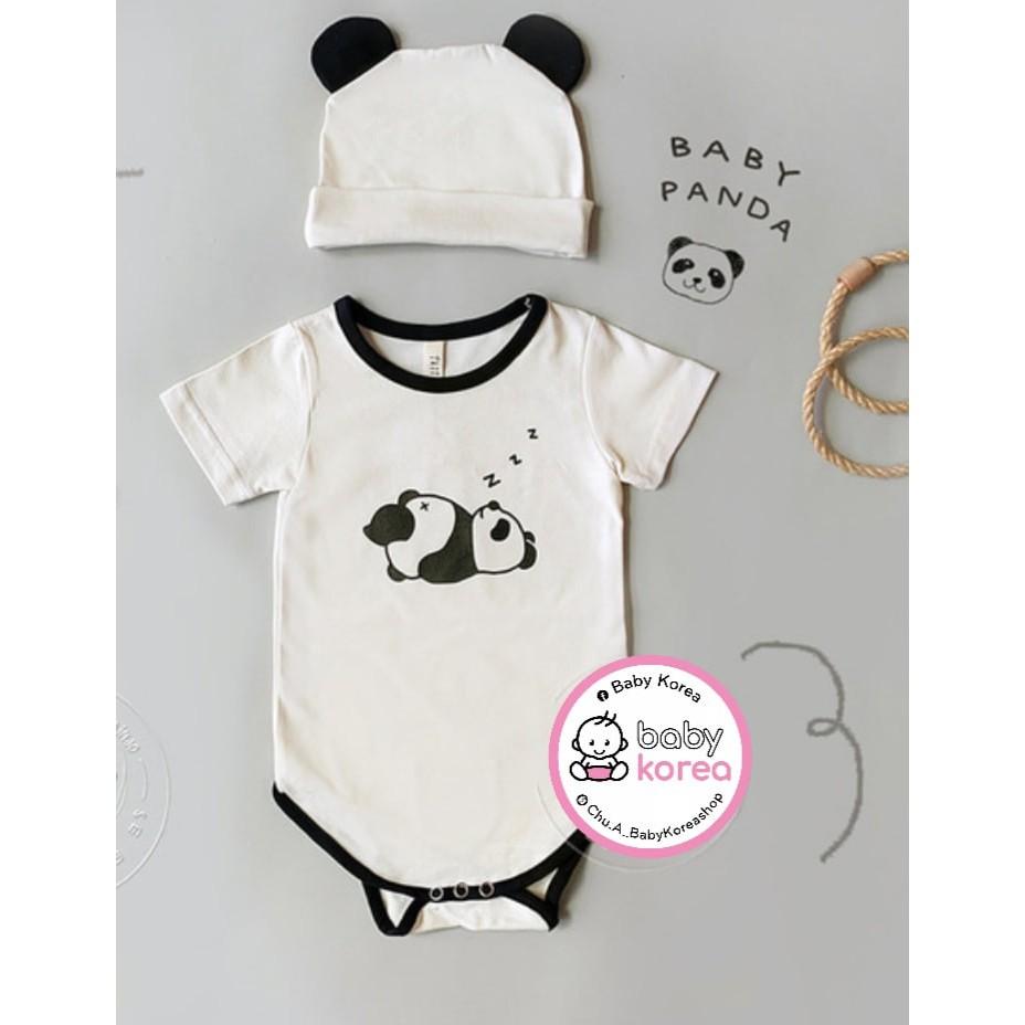 SET SUIT KÈM MŨ GẤU PANDA MADE IN KOREA