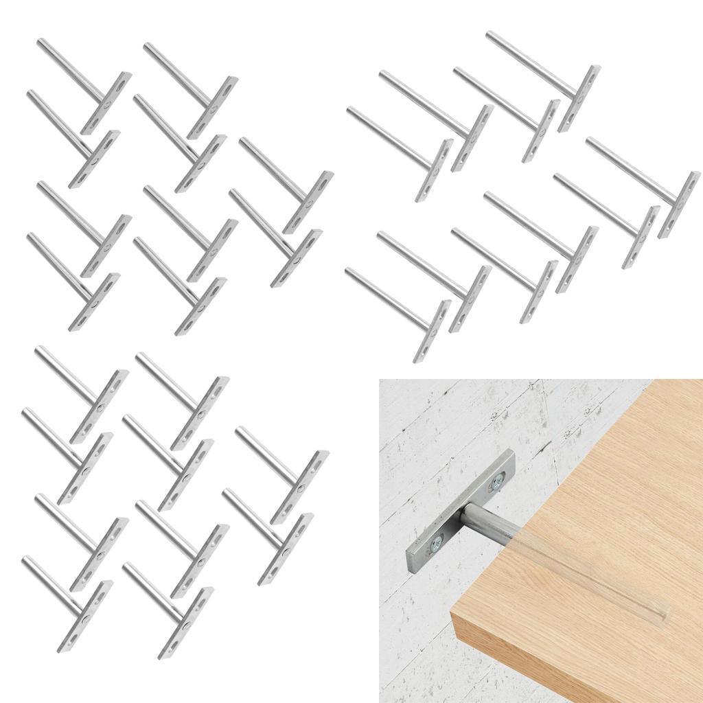 10Pcs Wall Shelf Bracket Heavy Duty Supporter T Shaped Angle Bracket 3inch