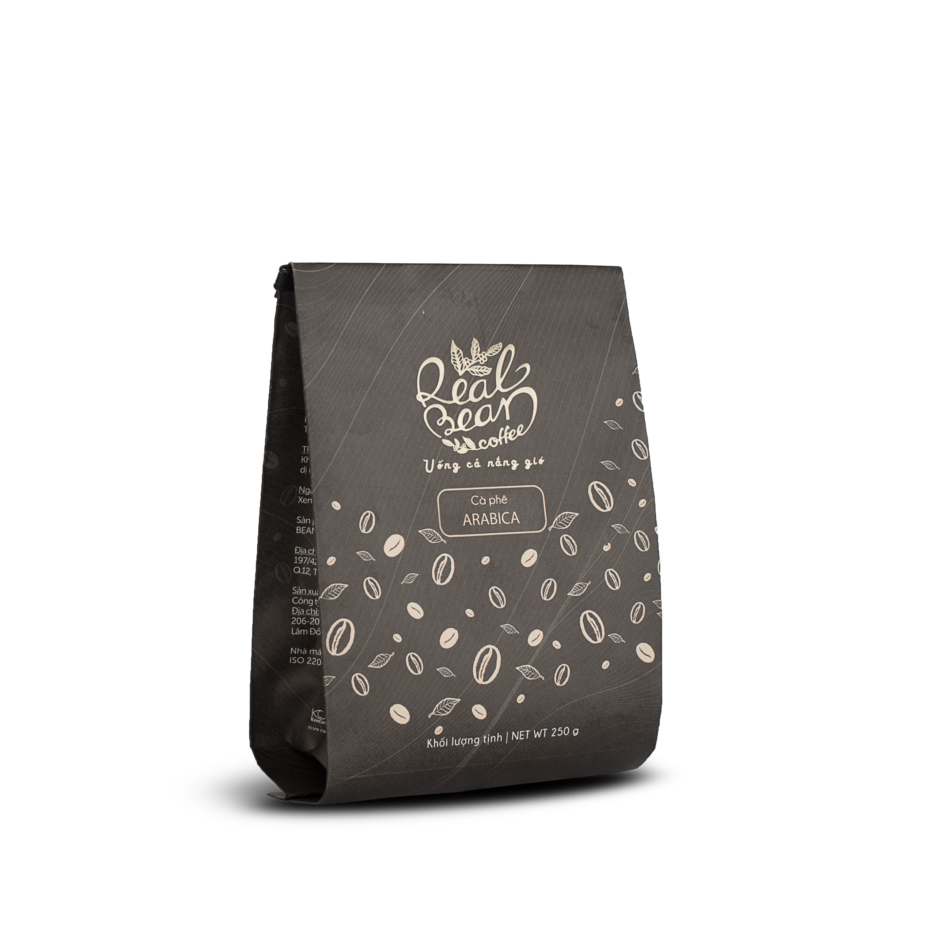 Cà Phê Arabica Rang Xay Nguyên Chất 100% Real Bean Coffee (250g)
