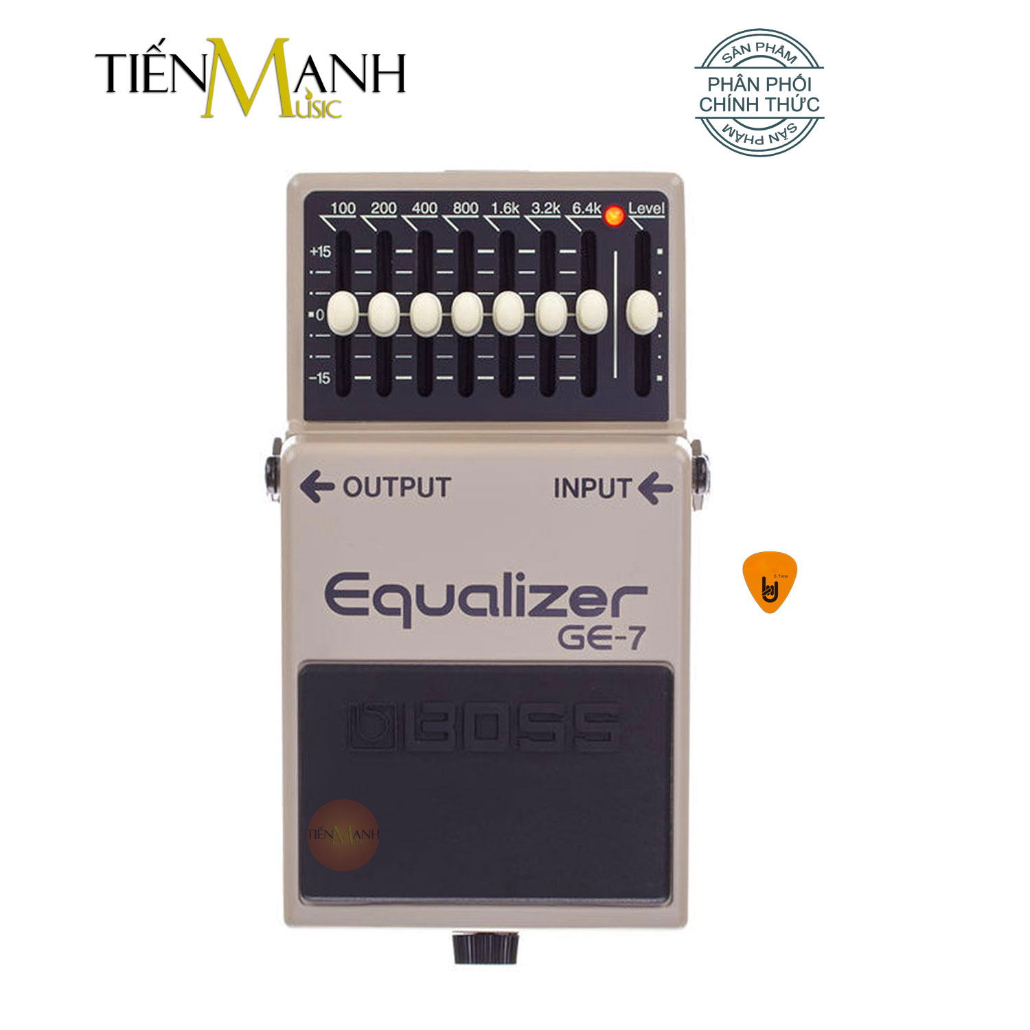 Phơ Guitar Boss GEB-7 Bass Equalizer - Bàn Đạp GEB7 Fuzz Pedals Effects GEB 7 Hàng Chính Hãng - Kèm Móng Gẩy DreamMaker