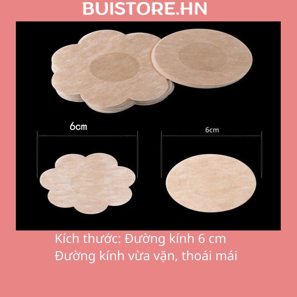 (10 miếng) Miếng dán ngực vải không dệt mỏng nhẹ thoáng khí dùng 1 lần, dán ti giấy đi biển