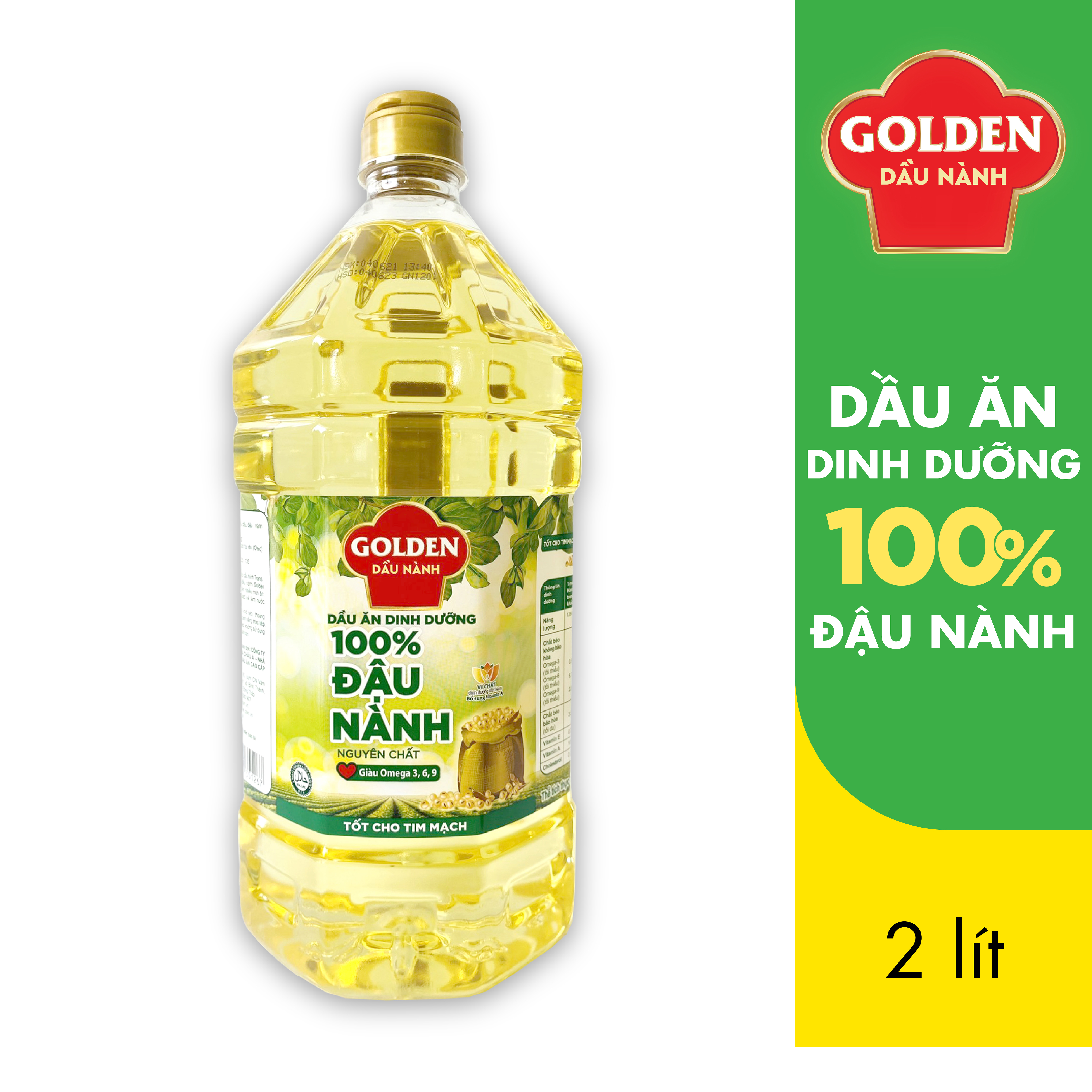 Dầu Đậu Nành cao cấp Golden 2 lít