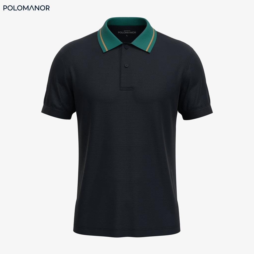 Áo Polo nam cổ bẻ UGO-NAVY vải cá sấu cotton UNI, nam tính, thanh lịch, sang trọng - POLOMANOR