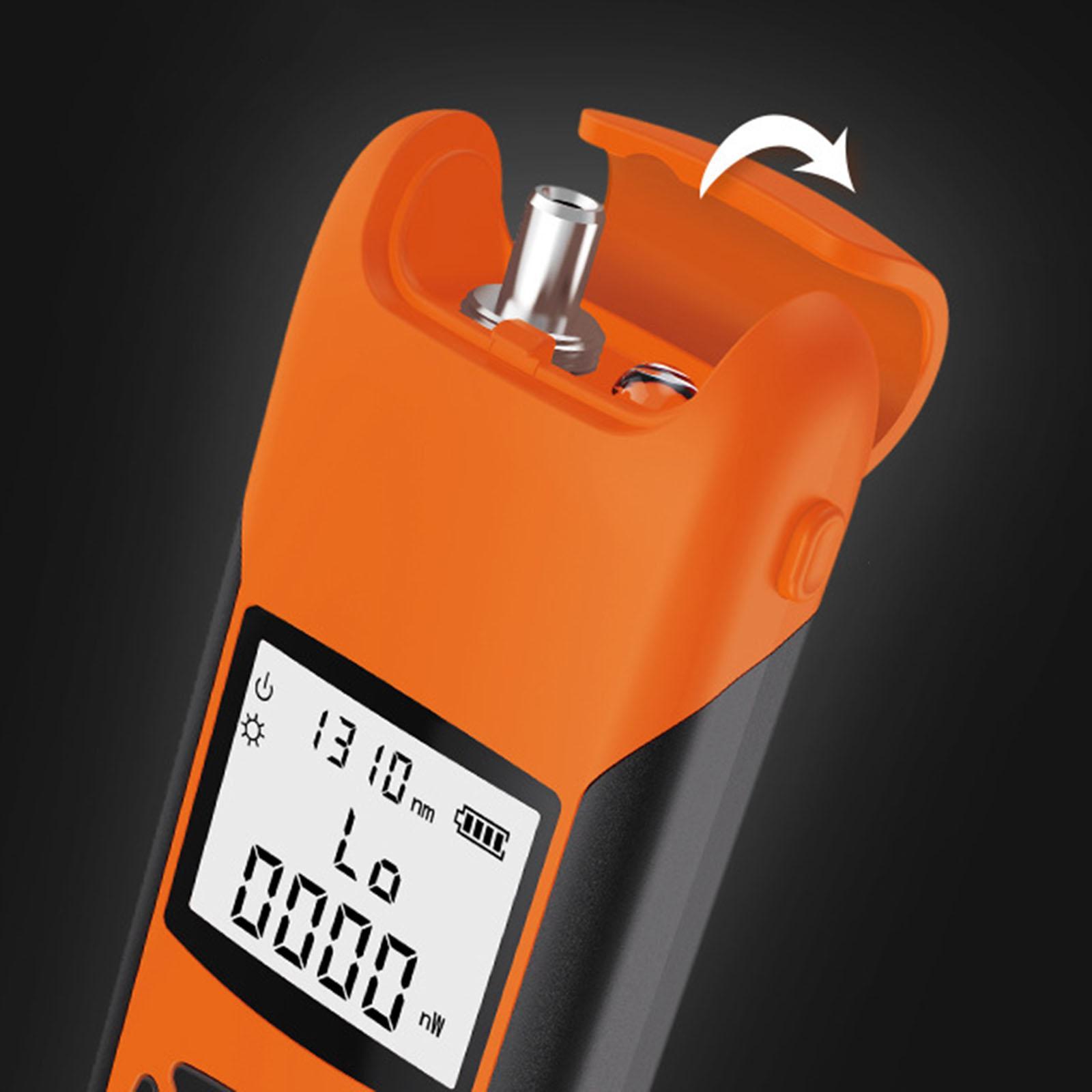 FC/SC/ST Universal USB Rechargeable Fiber Optic Power Meter With Flashlight