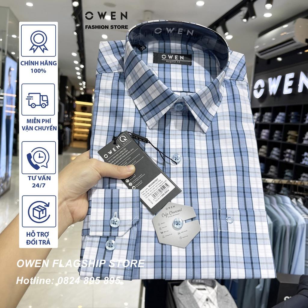 Áo Sơ mi Owen nam dài tay dáng Regular mềm mịn mát Mã AR220870DT
