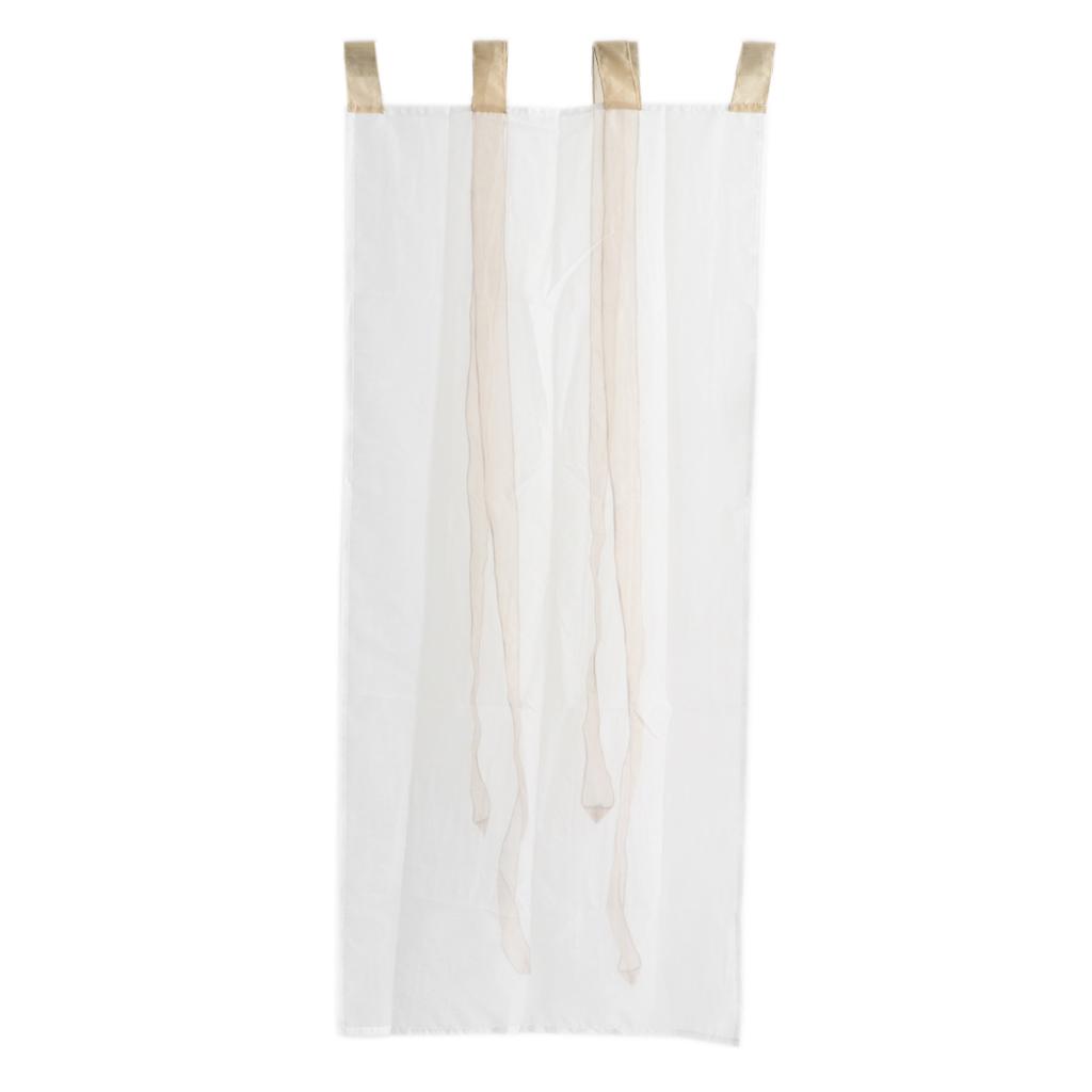 Roman Shade European Embroidery Style Tie Up Window Curtain