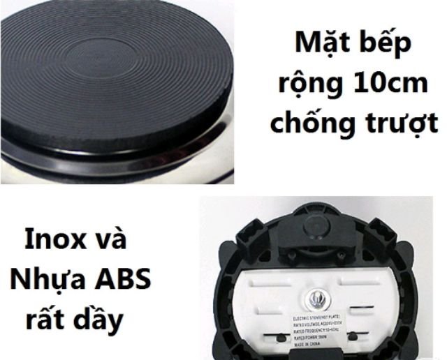 Bếp Điện Mini 500W Hot Plate ZD-180A Làm Nóng Cafe, Nấu Đa Năng