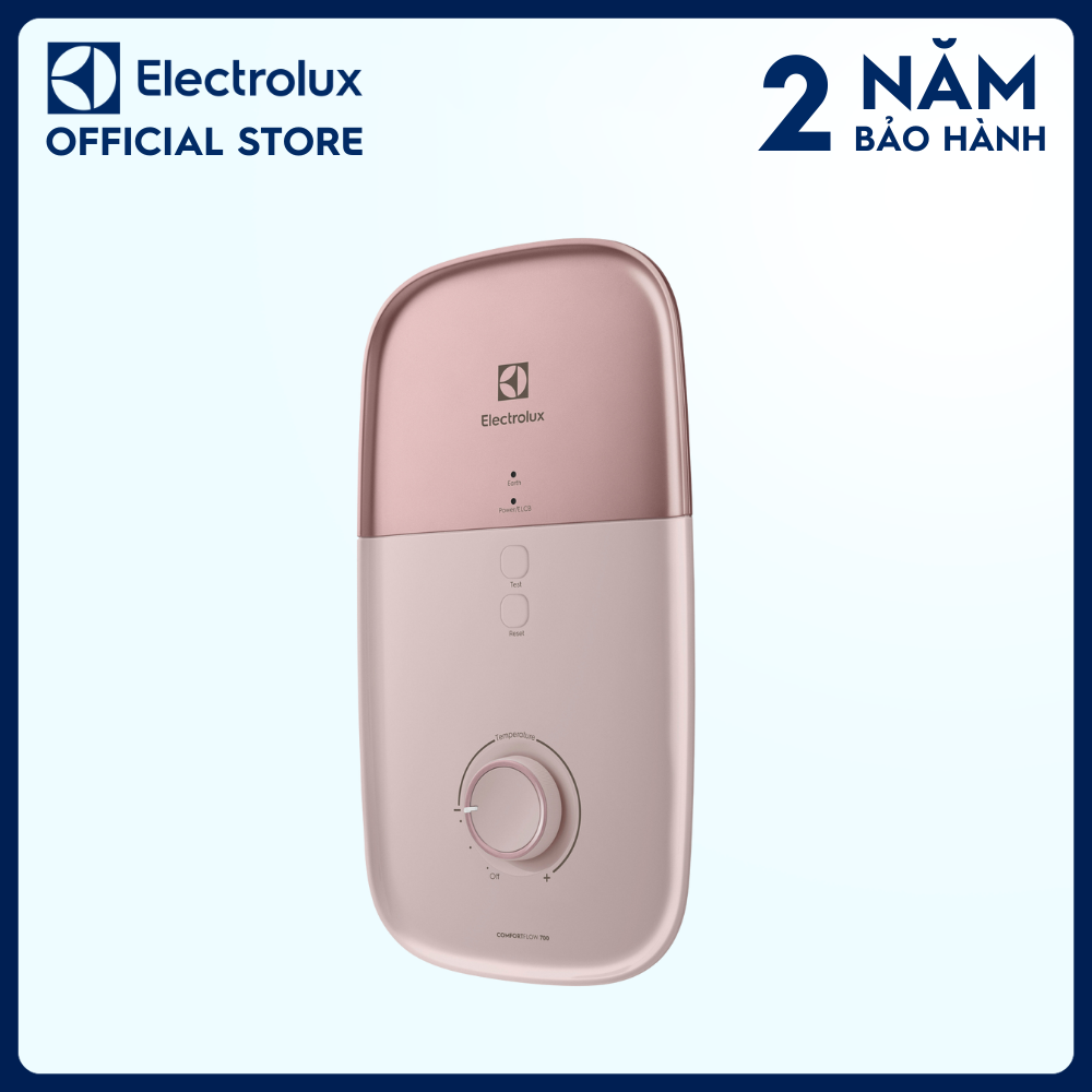 Máy nước nóng trực tiếp Electrolux ComfortFlow™ 700 - Hồng - EWE451LB-DPX2 - Đèn Led tiện nghi, an toàn, linh hoạt, nhiệt độ nước ổn định gấp 2 lần [Hàng chính hãng]