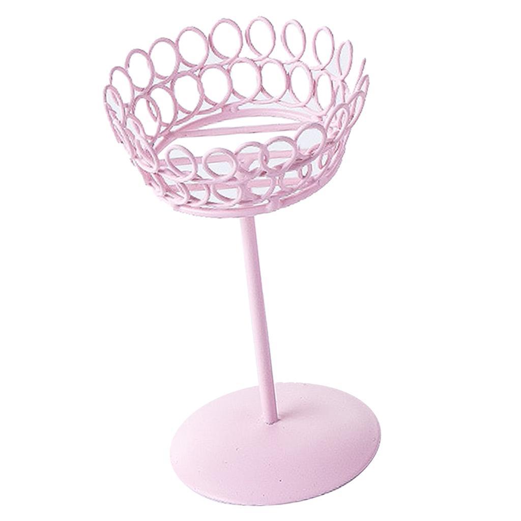 Wedding birthday cake stand iron cupcake dessert display stand pink