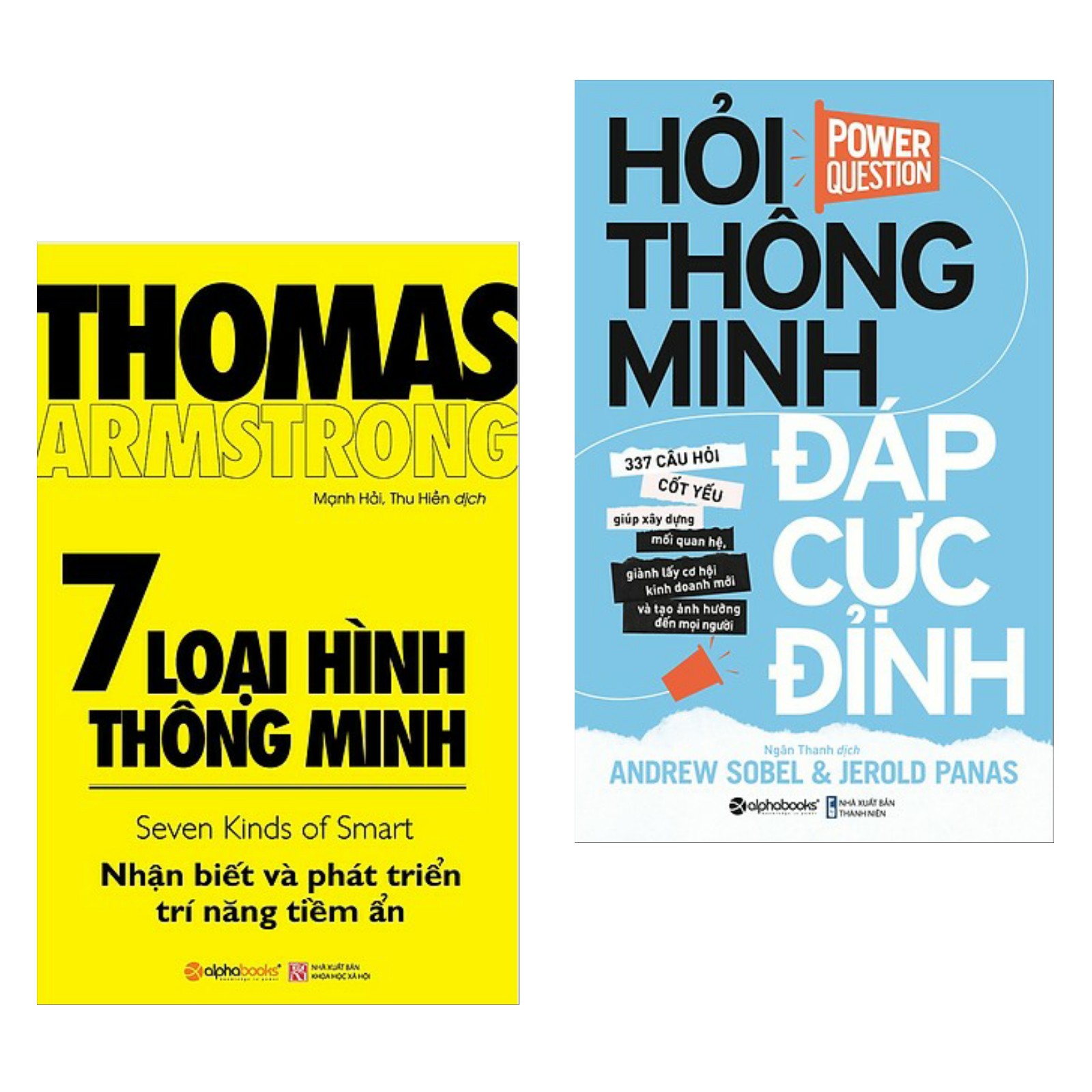 Combo Sách Tư Duy - Kỹ Năng Sống Hay : 7 Loại Hình Thông Minh + Hỏi Thông Minh Đáp Cực Đỉnh - Tặng Kèm Postcard HAPPY LIFE