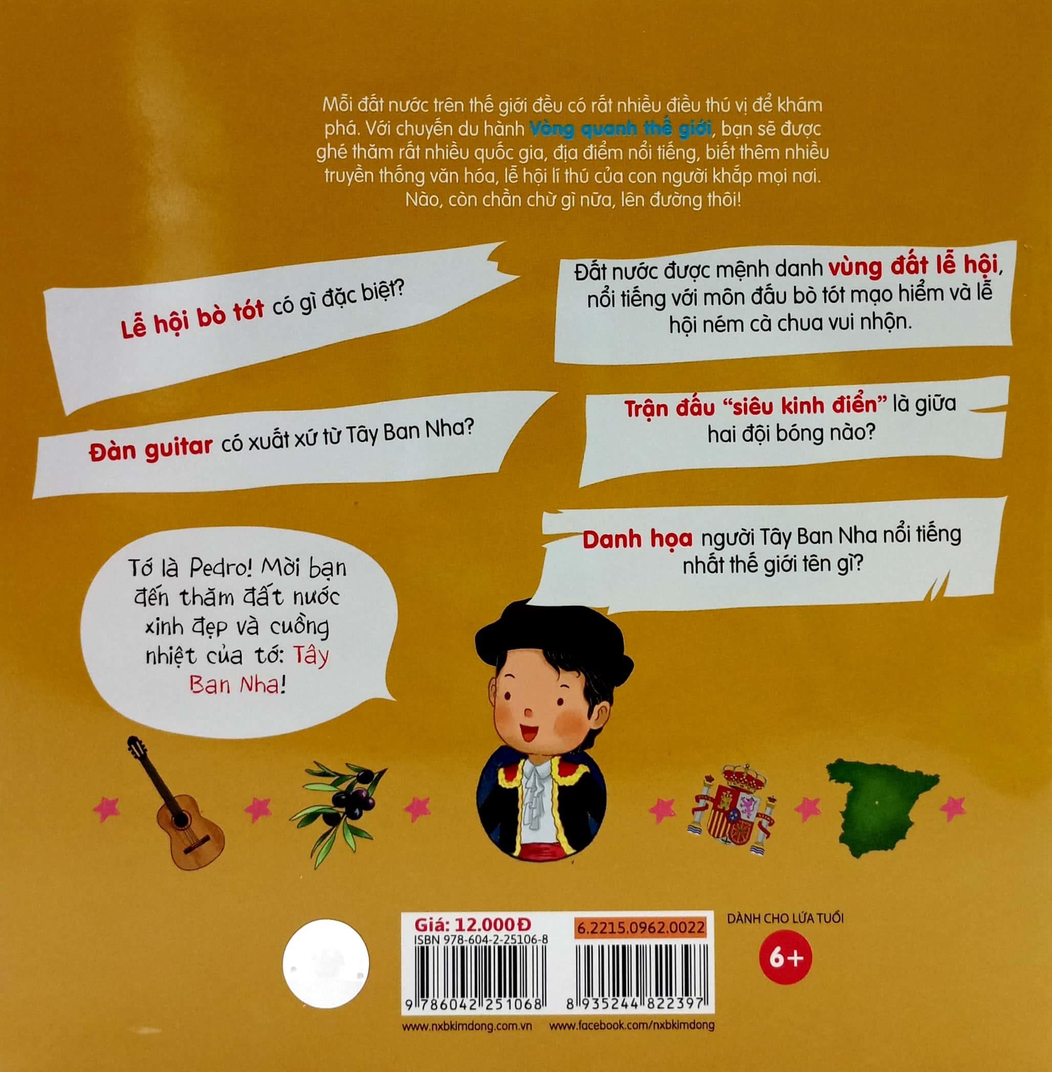 Sách Vòng Quanh Thế Giới: Tây Ban Nha (Tái Bản 2019)