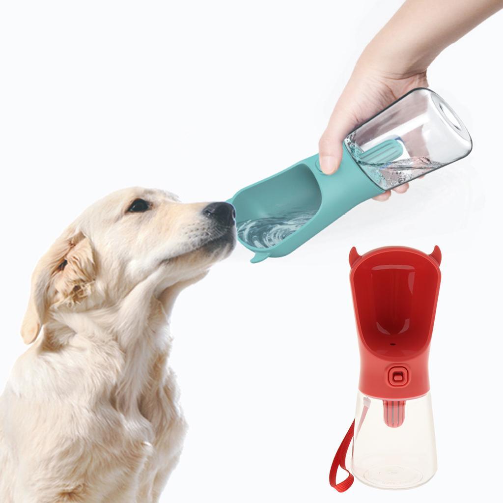 Portable Pet Travel Water Bottle Dispenser Feeder Dog Cat Drinking
